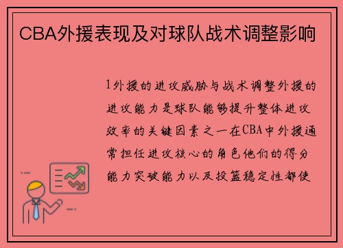 CBA外援表现及对球队战术调整影响